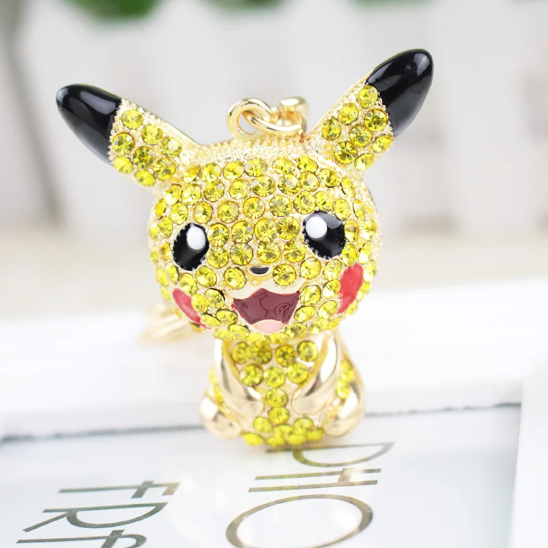 Мультяшные фигурки Pokemon брелки из сплава аниме Пикачу Бульбазавр красивые