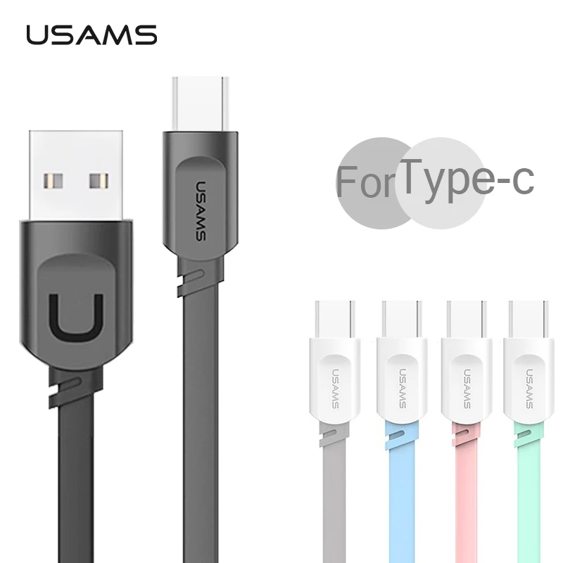1 м USB C кабель для samsung Galaxy Note 9 USAMS usb type зарядного устройства One Plus 5 6 Honor 10 huawei P20 Tipe