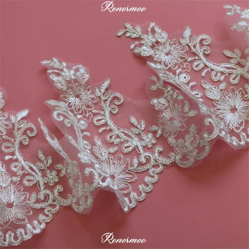 Серебристый контур шнура наполненный нитью цвета слоновой кости для шитья 15 5 см 1