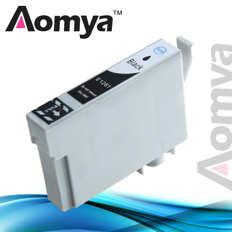 Совместимый чернильный картридж Aomya T1281 совместимый с Epson S22 SX125 SX420W SX425W SX235W SX130 SX435W