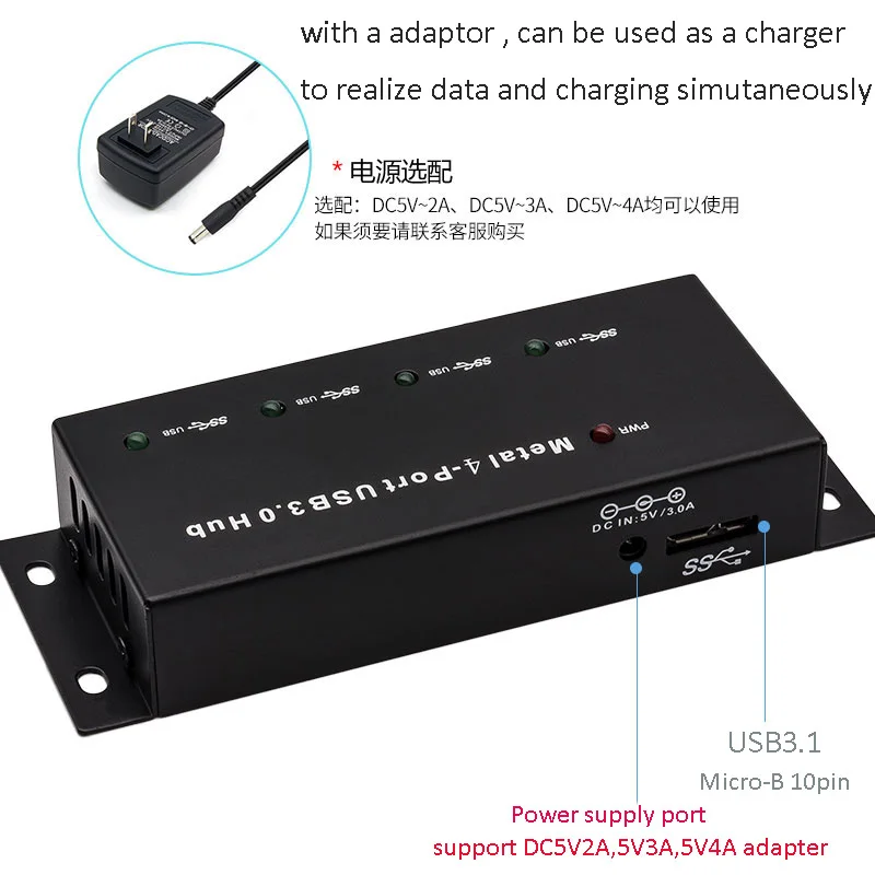 Супер скорость USB 2 0/3 0 концентратор 4 порта Портативный разветвитель