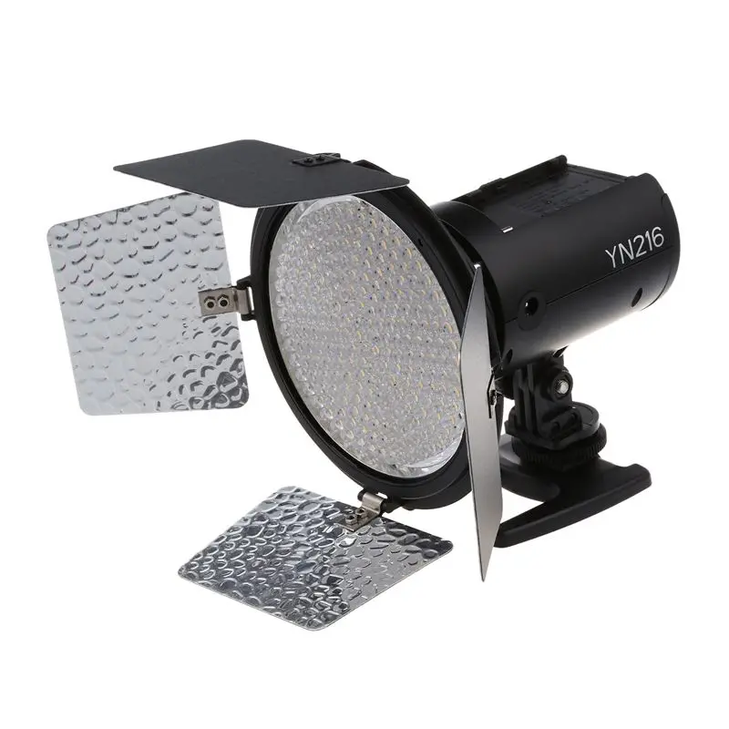 ABKT-YONGNUO YN216 3200K-5500K LED Video Light Camera Shoot with 4 Color Plates for Canon Nikon DSLR Camera