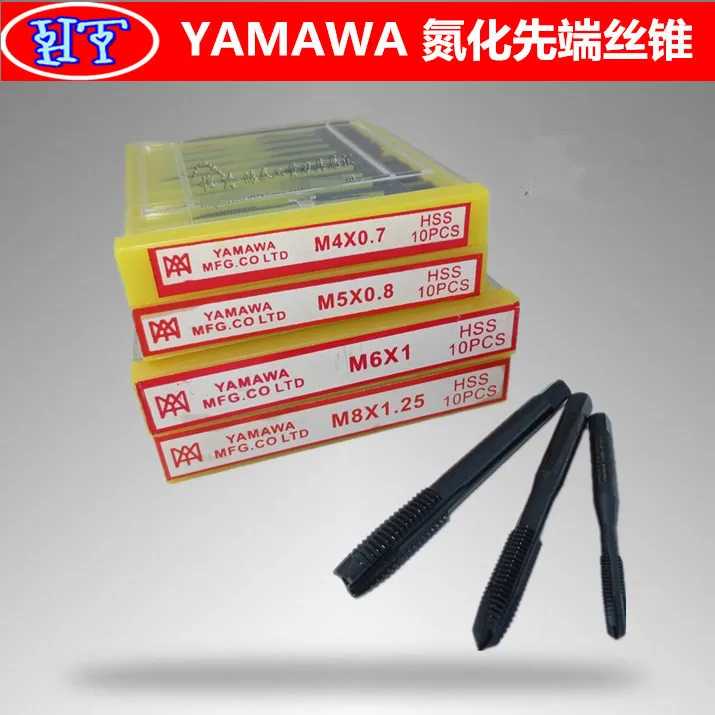 Прямая резьба YAMAWA 8 шт. M2 M3 M4 M5 M6 M8 M10 12 мм метчики с резьбой и бесплатная доставка |