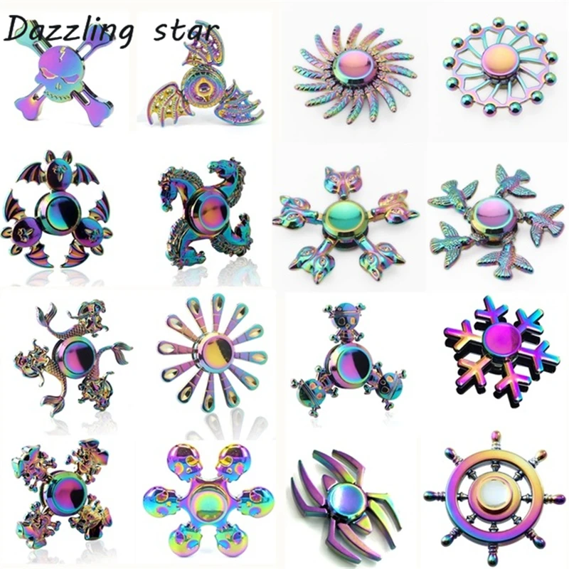 

2019 New Fidget Toy Game Hand Spinner Metal Finger Stress Tri Spinner Alloy EDC Hand Spinner Fidget Bearing Gyro Focus ADHD Toys