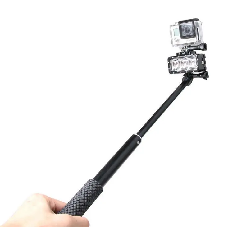 Купить 36 дюймов SP Pov Pole селфи палка + Водонепроницаемая светодиодная вспышка для GoPro Xiaoyi Sj4000 SJCAM HERO 5 4 3
