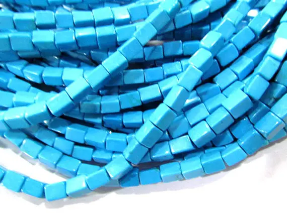 

wholeslae bulk 6x 8mm turquoise beads brick rectangle faceted green blue mixed jewelry beads --10strands 16inch/L