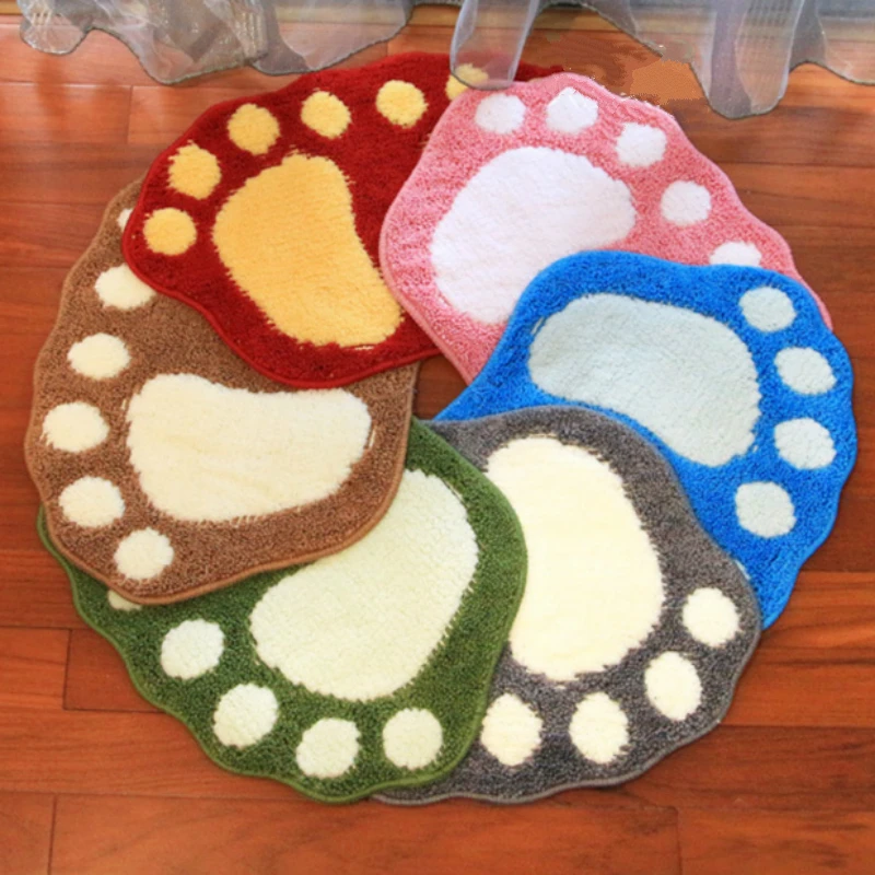 Качественные милые флокирующие коврики для ножек коврик ванной