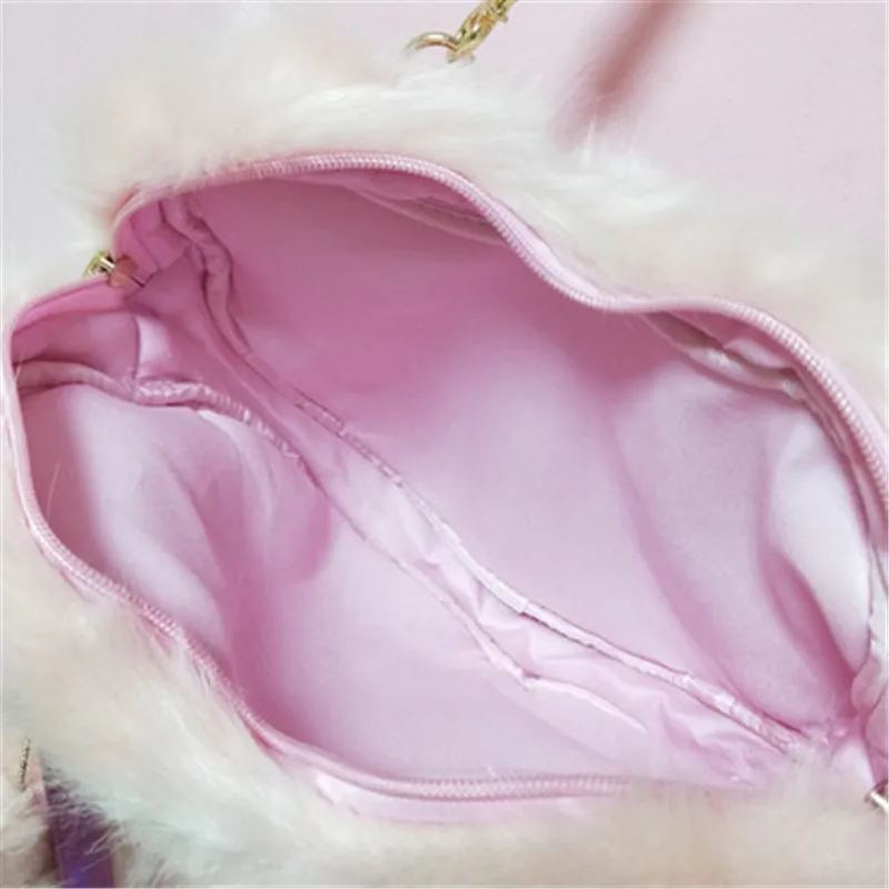 Милая плюшевая женская сумка Milk bear сумка-ведро с заячьими ушками через плечо