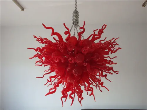 

LR770-Modern Red Handmade Blown Glass Ceiling Decorative Chandelier