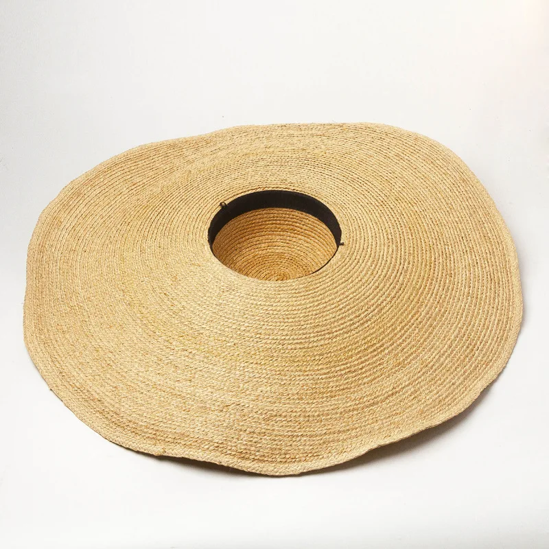 Пляжная шляпа женские широкие свисающие поля Солнцезащитная с Ленточные