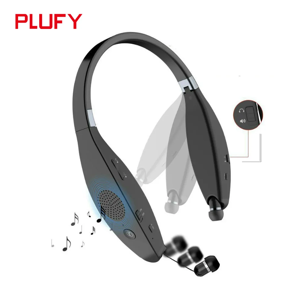 Наушники с Bluetooth беспроводные наушники спортивные басами стерео гарнитура