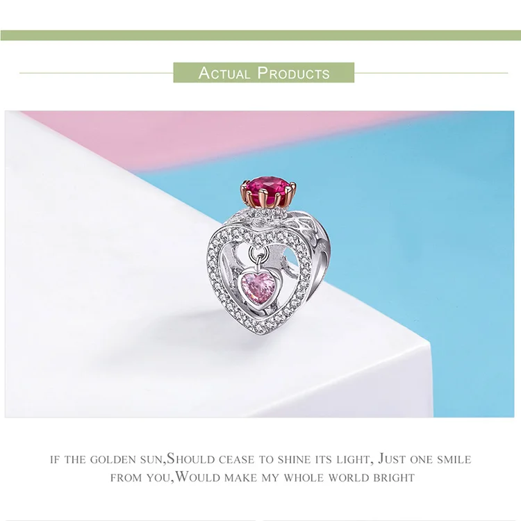 925 Серебряный лиса пчела fit Pandora браслет Жук Снежинка украшения в виде звездочек Роза освежитель воздуха-бутылочка циркон бусины в форме сердца для изготовления браслетов