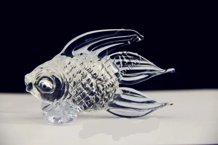 Crystal fish glass bead counter decoration gift furnishing articles mobile photography decor items | Дом и сад