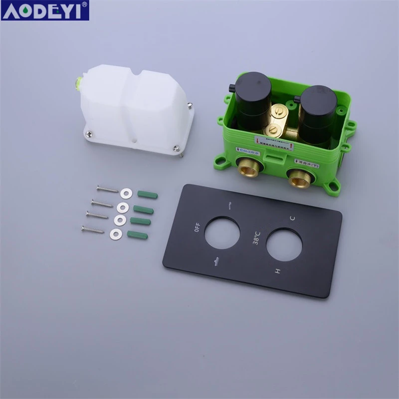 brass thermostatic faucets black shower set 81012 inch bathroom rainfall shower faucet system with handheld shower head free global shipping