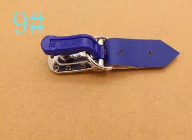 Красочные металлические/кожаные невидимые Unbuckled, DIY мешок крепежа ленты для шубы пряжки S0466H - Цвет: NO 9