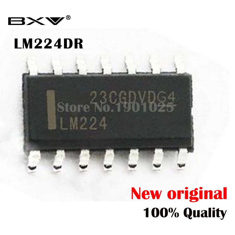 Бесплатная доставка, 20 шт. LM224DR SOP-14 LM224 LM224D SOP SMD новый оригинальный