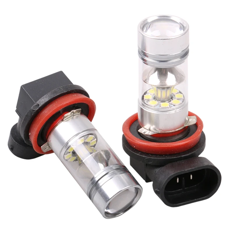 

2 Pieces H11 100W Car Fog Driving Light LED Bulbs High Power white For PEUGEOT AUDI BMW KIA ford
