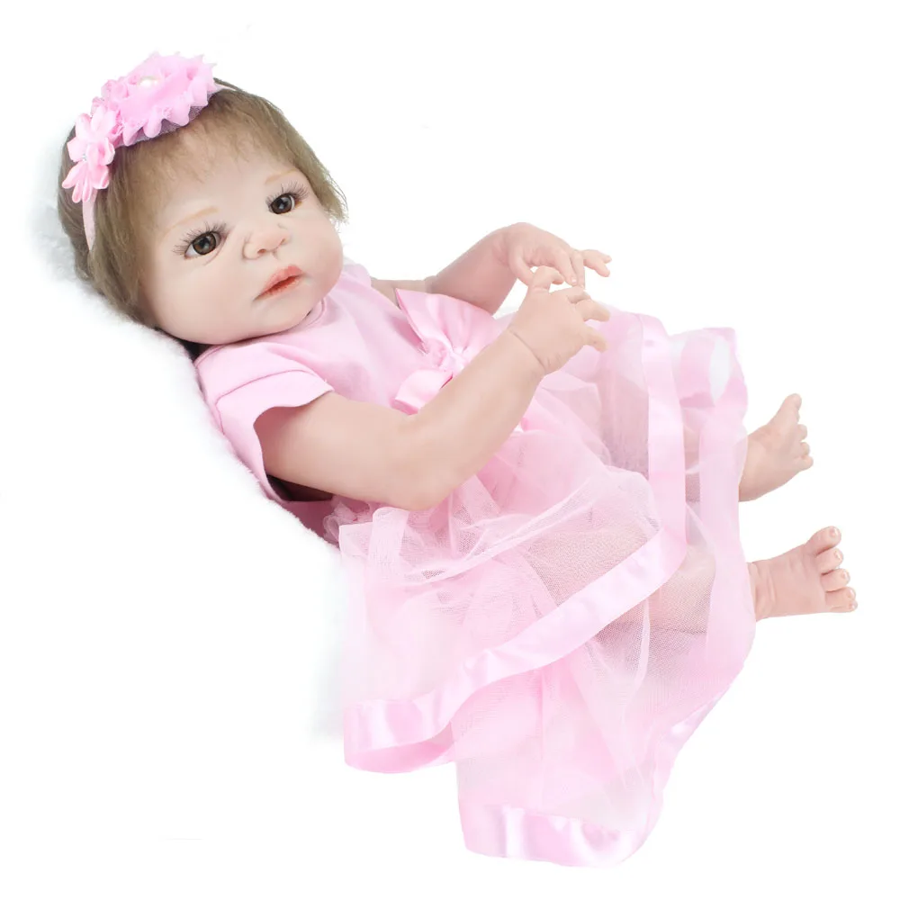 Реалистичная силиконовая кукла младенец 23 дюйма 57 см|Куклы| |