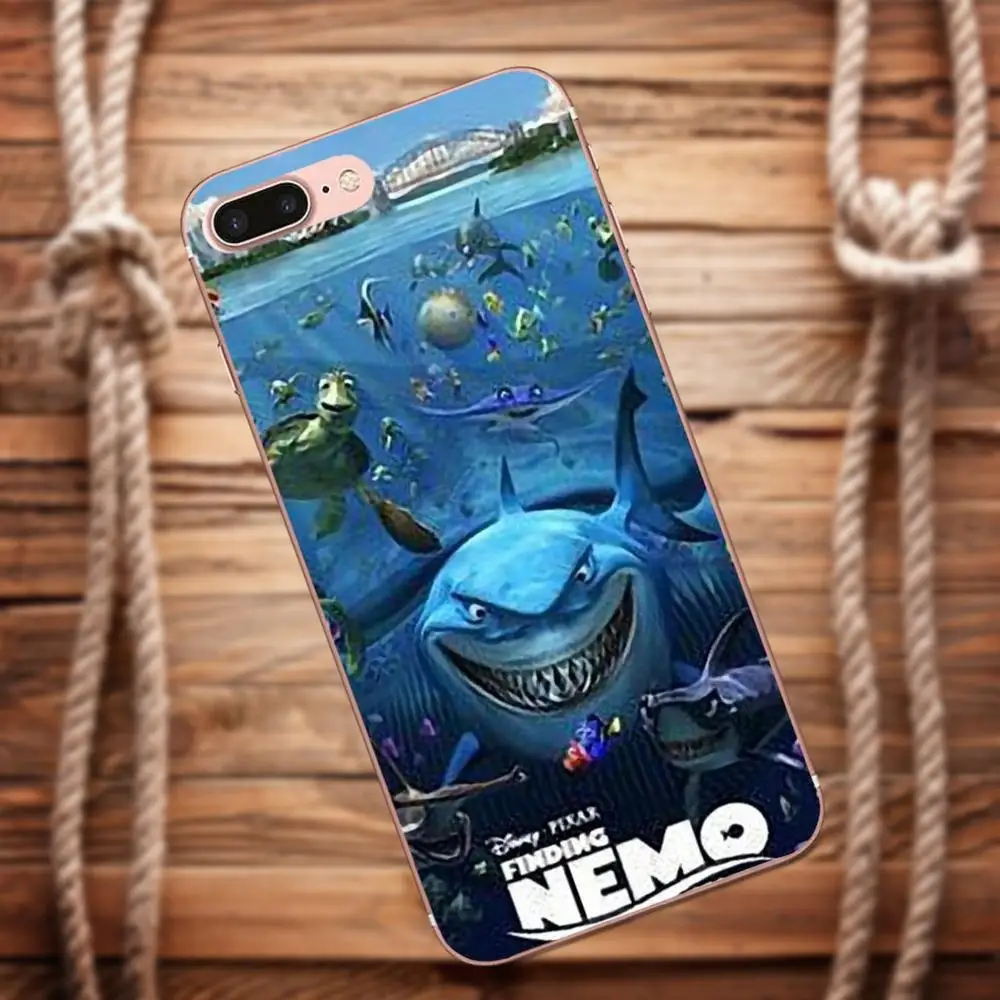 Картина мягкой кожи акулы Брюса из "В поисках Немо" для Galaxy Alpha Core Prime Note 4 5 8 S3 S4 S5 S6 S7 S8 S9 mini edge Plus.