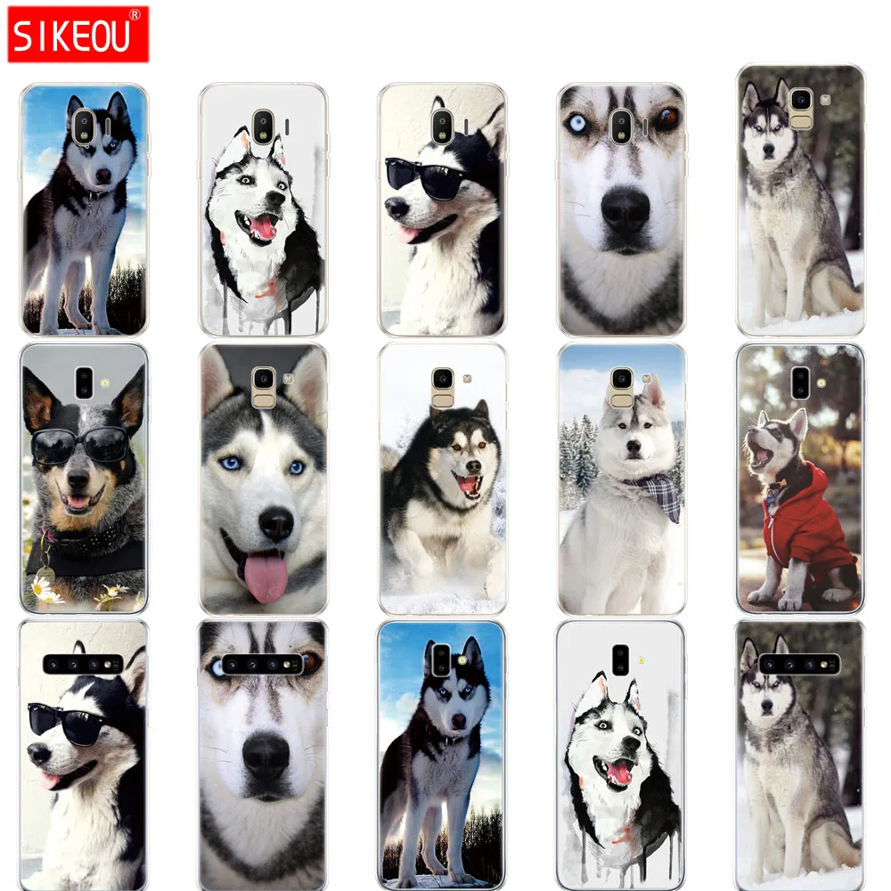 Чехол для Samsung galaxy J2 core J8 j6 J4 plus 2018 чехол samsung s10 SE funny Husky Dog|Бамперы| |
