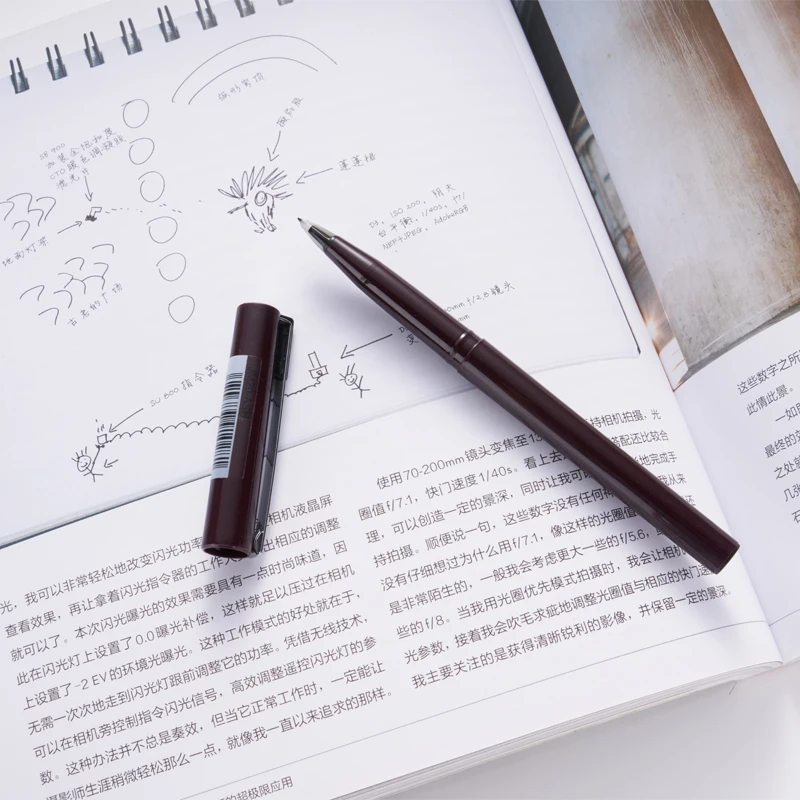 Ручка для каллиграфии Pentel Stylo фломастер с черными чернилами угловой наконечник