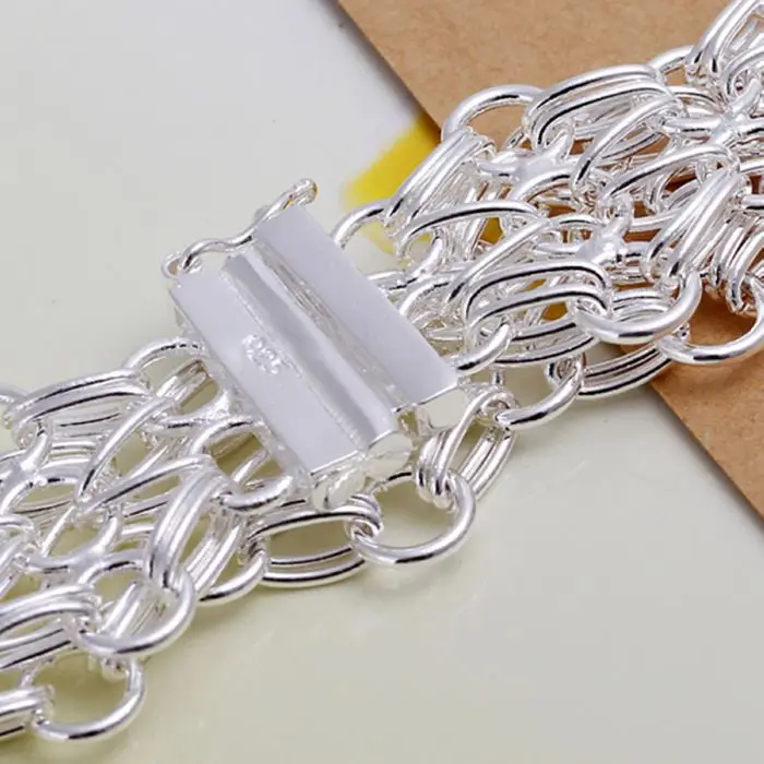 Фото Браслет из серебра 925 пробы модный браслет оптовая продажа Бесплатная доставка