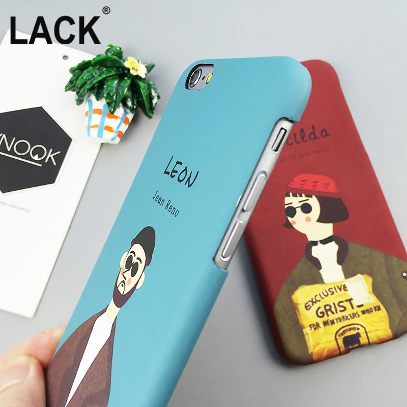 Отсутствие моды мультфильм профессиональный убийца Леон и Mathilda чехол для iphone 6