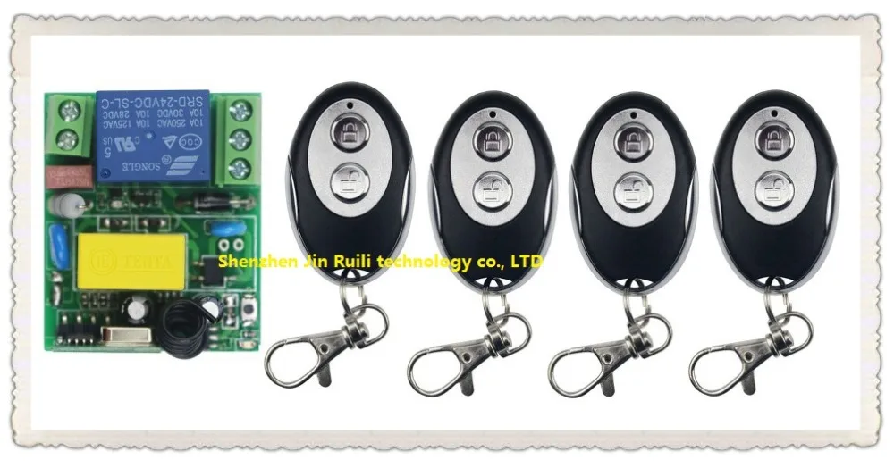 AC220V 1CH RF беспроводной мини переключатель релейный приемник + 4 шт. эллиптические