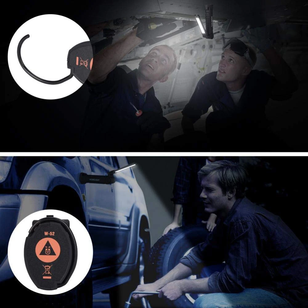 Складной рабочий COB светодиодный фонарик Lightingview с 5 режимами магнитный