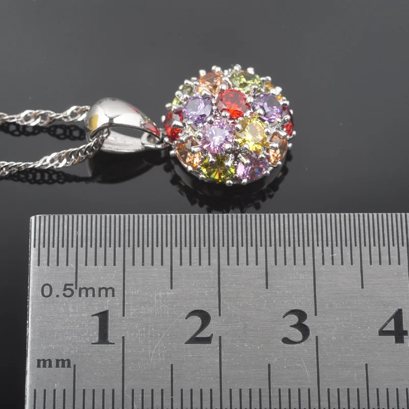 Новинка 2021 модные разноцветные циркониевые Женские Ювелирные наборы