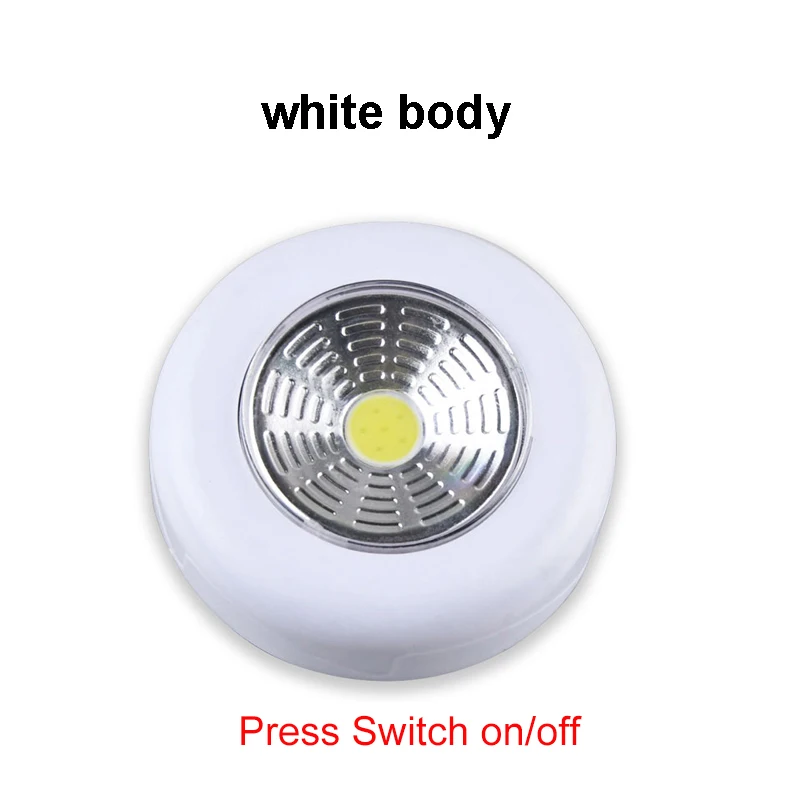 White No Sensor Ночной светильник с датчиком движения PIR инфракрасный светодиодный ночник с питанием от батареи для прихожей настенный светильник для лестницы Светильник для шкафа детский сенсорный светильник s - Испускаемый цвет: White No Sensor