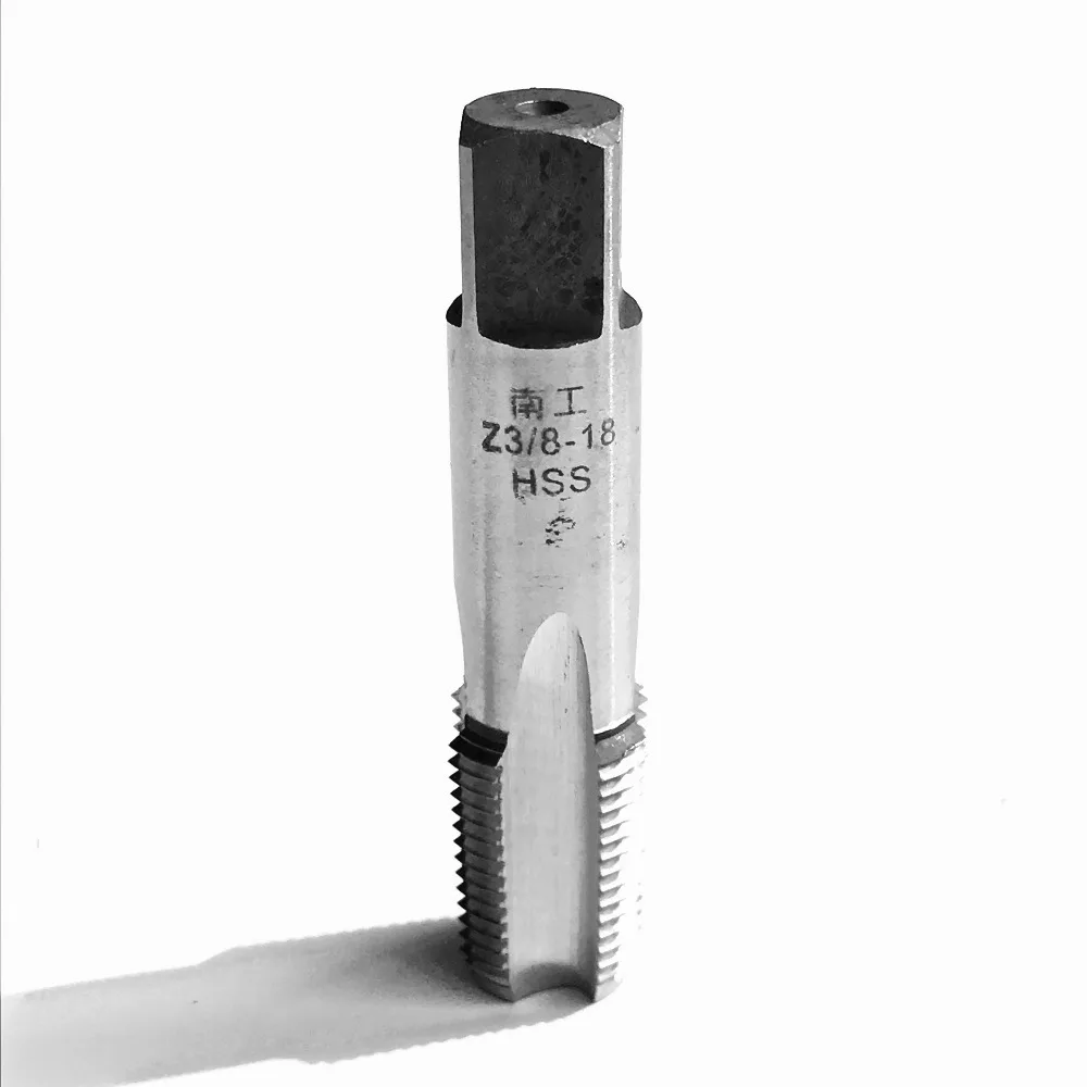 Бесплатная доставка, 1 шт., HSS6542, изготовленный NPT/Z 3/8 дюйма-18, технические метчики для стальных труб, стандартное изготовление