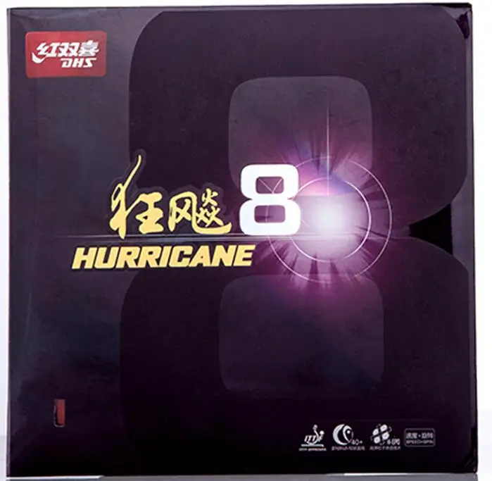 Новое поступление оригинальный DHS Hurricane 8 для нового мяча высокая скорость резина