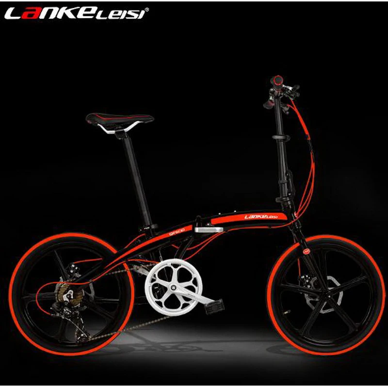 tb250908/20-inch folding car / 7-speed ultra-light aluminum alloy two-disc brakes men and women bike/Electrostatic paint | Спорт и