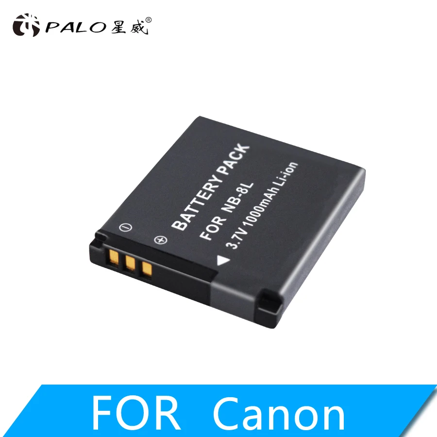Литий ионный аккумулятор PALO 1 шт. высокое качество 1000 мА/ч 3 7 В для Canon PowerShot A3300 A3200