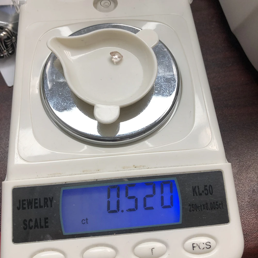 AEAW круглый бриллиантовый огранки 0.5ct карат 5 мм D Цвет Муассанит без камень VVS1