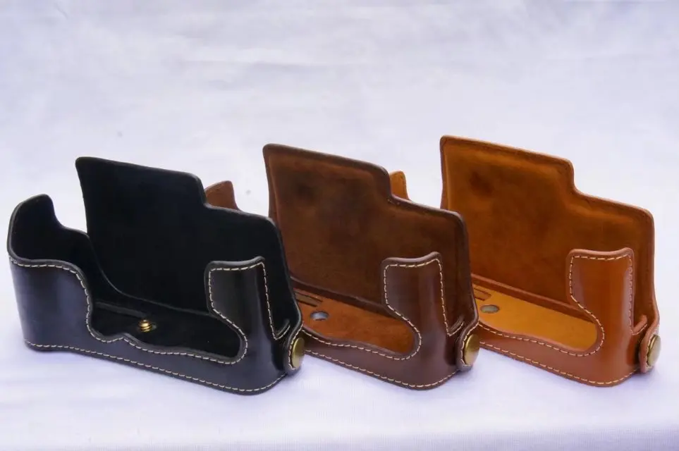 Чехол для фотоаппарата Fujifilm Fuji XE3 из искусственной кожи XE1 XE2|leather camera case|camera caseleather