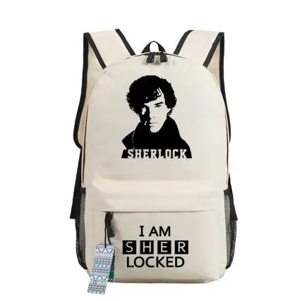 Знаток детектива Шерлока Холмса, мужской рюкзак для ноутбука, школьный рюкзак для девочек-подростков, большая сумка для книг, рюкзак - Цвет: 7