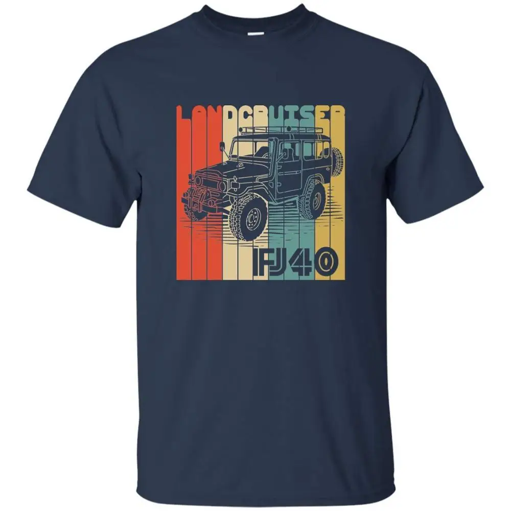 Мужская крутая футболка Toyo Landcruiser Fan Enthusiast Fj40 в ретро стиле Винтажная с круглым