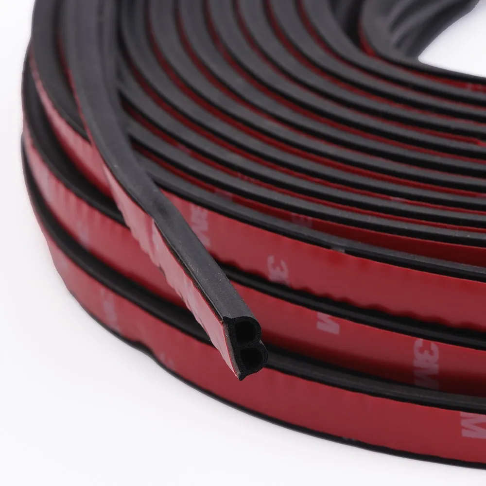 General Car Door Seal Strip For Window Noise Insulation 5M B Type Weatherstrip Rubber Interior Accessories | Автомобили и