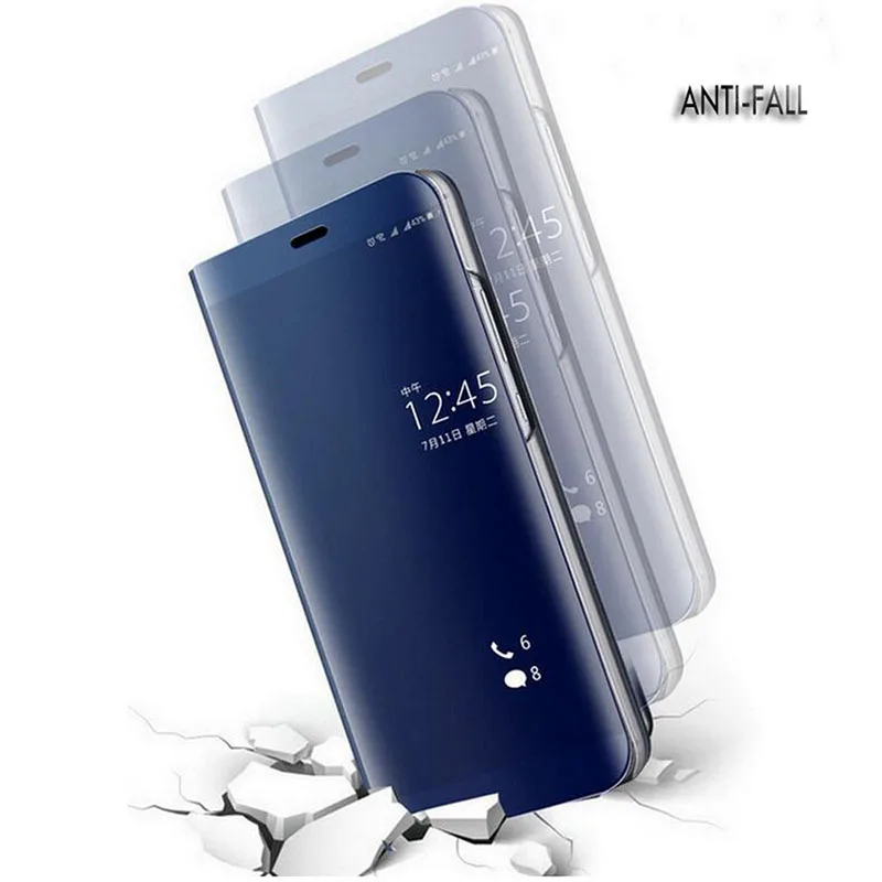 Прозрачные зеркальные флип-Чехлы для huawei Honor 20/20 Pro/20 Lite, кожаные задние Чехлы для мобильных телефонов Honor20 20Pro 20 Lite
