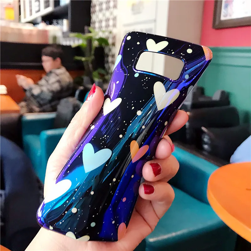 YHBBCASES милые звёзды Blu-Ray Чехлы для Samsung Galaxy S8 S9 S10 Plus мультфильм карамельного цвета