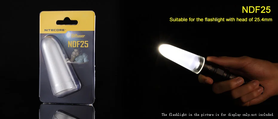 NITECORE NDF25 NDF32 NDF34 NDF40 полупрозрачный белый рассеиватель конус дорожного движения палочка наконечник лампа фонарик аксессуары