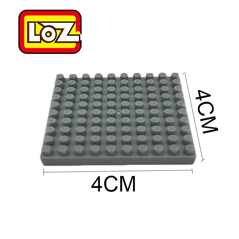 50pcs LOZ 10*10 Dots 4cm*4cm Base plate for Small Bricks Baseplates DIY Building Blocks Compatible with Diamond blocks | Игрушки и хобби