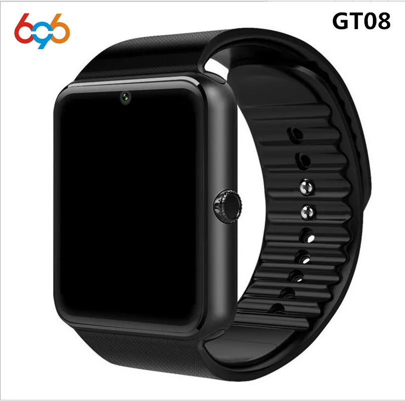 Smart Watch GT08 Clock Sync Notifier Support Sim TF Card Bluetooth Connectivity Android Phone Smartwatch Alloy | Электроника