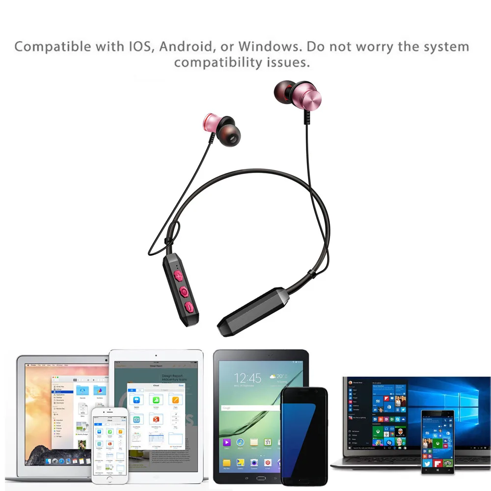 Беспроводная гарнитура VOBERRY Bluetooth 4,2 CVC6.0 технология шумоподавления IPX Водонепроницаемая технология HD микрофон