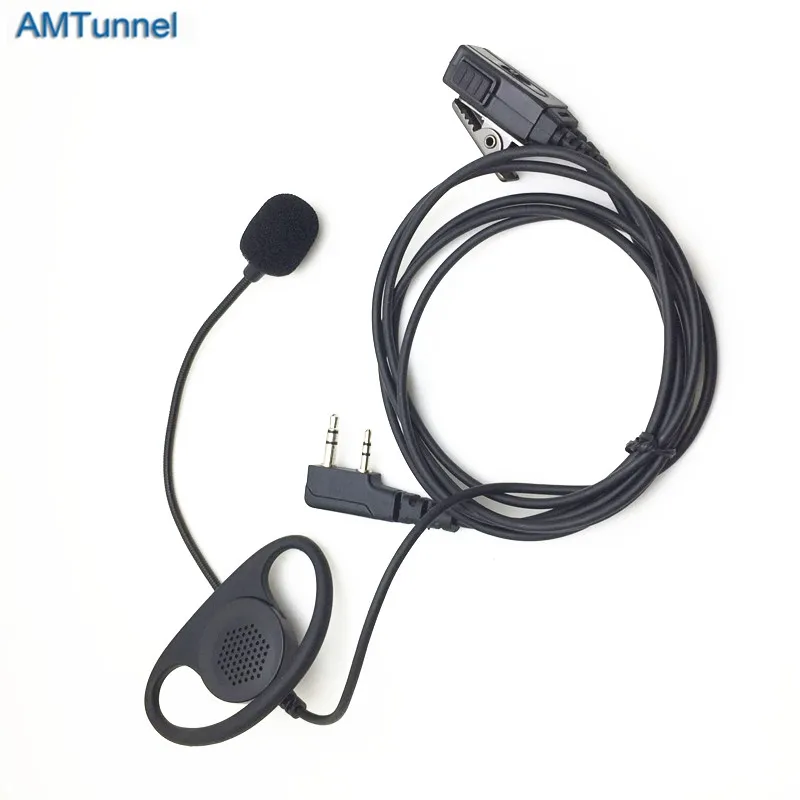 2PIN vox управляемая гарнитура типа B с микрофоном для Kenwood TK3207 TK3207G baofeng UV5R wakie