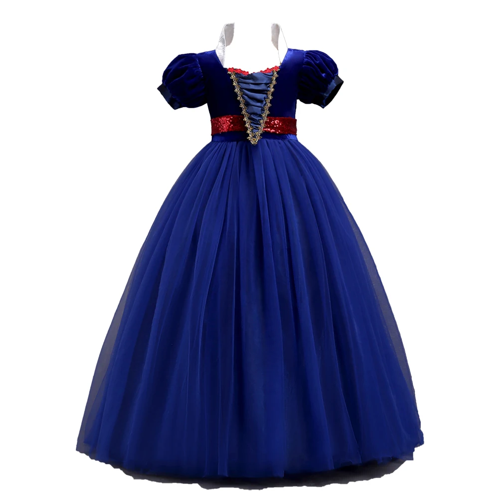Yellow Blue and Red Sequined Belted Long Big Girls Dresses 7-16 Special Occasion Fashions Ball Gown Outfits for Juniors | Детская одежда