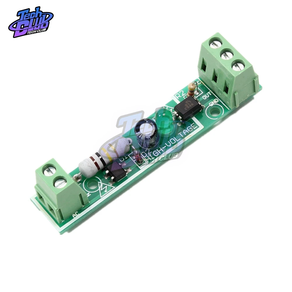 1-Bit AC 220V Optocoupler изоляционный модуль обнаружения напряжения Адаптивная плата 3-5V