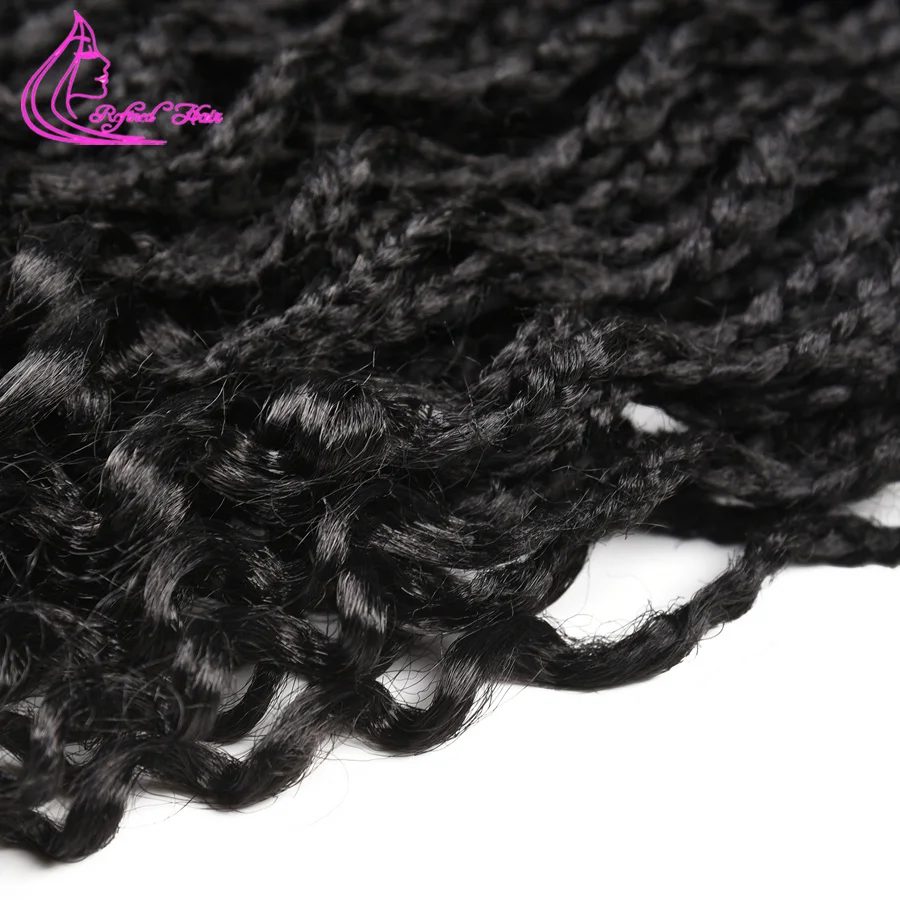 Изысканный волос 24 пряди коробка косы свободный конец 18 &quot24&quot Ombre канекалон